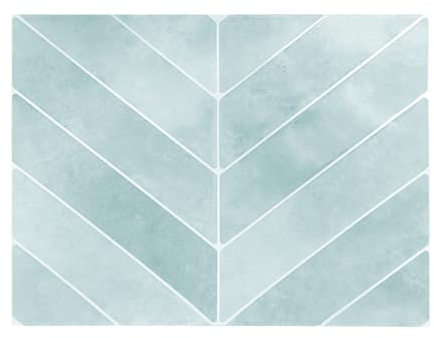 Adhesivos para Azulejos 28,7×22,9 cm, Impermeables 3D (Azul, 10 Unidades)