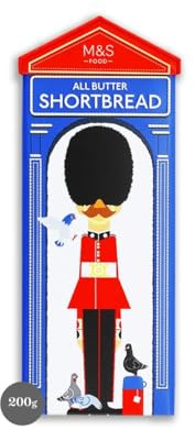 M&S Food All Butter Shortbread, Traditional British Guard Design Decorative Tin, 200g