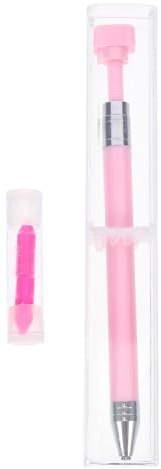 STOBAZA Stylo de Perçage pour Nail Art en Plastique Rose, Surface Lisse et Prise en Main Confortable, Outil Compact et Professionnel pour Peinture Diamant