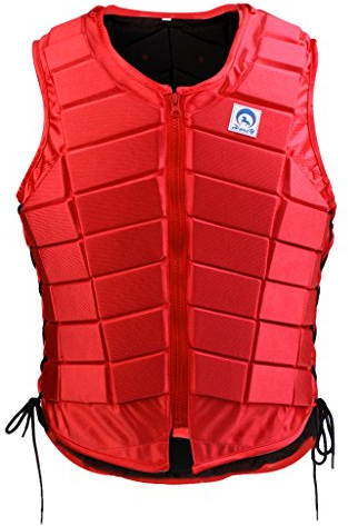 MagiDeal Reitschutzweste - Kinder/Unisex Erwachsene Reiten Sicherheitsweste, Roserot - Damen S