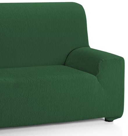Martina Home Emilia Elastischer Sofabezug für 2-Sitzer, Flaschengrün, von 120 bis 170 cm Breite