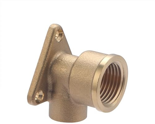 Raccord Laiton à Souder Ø14 - Coude Applique Murale Femelle 15x21 NOYON & THIEBAULT