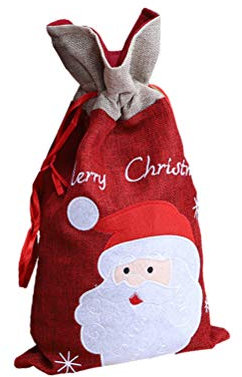 TOYMYTOY Nikolaussäckchen Weihnachten Säckchen Geschenkbeutel Geschenksäckchen Weihnachtsdeko Süßigkeiten Beutel zum Befüllen（Weihnachtsmann）