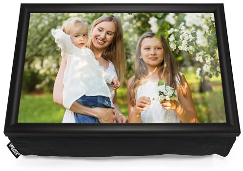 Pixly® Large Personalised Custom Photo Lap Tray Lap top Cushion Bean Bag | A3