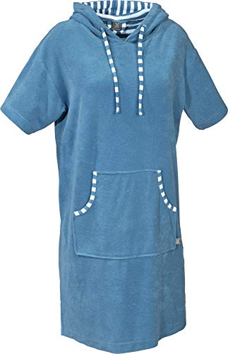 Erwin Müller Unisex Poncho, Damen - Herren - Surf-Poncho - mit Kapuze und Taschen, Badetuch, Umkleide-Hilfe, Leicht-Frottier Leichtfrottier