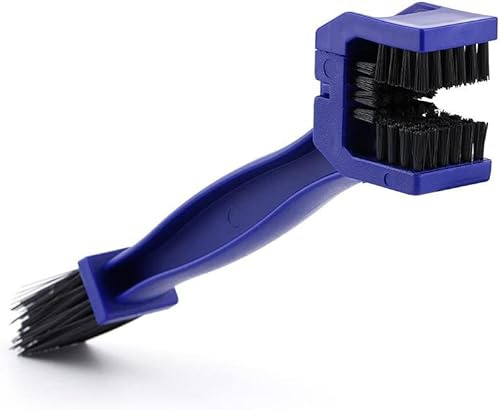 Voarge Spazzola per la pulizia della catena per la pulizia della catena di biciclette e moto bike pulitori catena blu