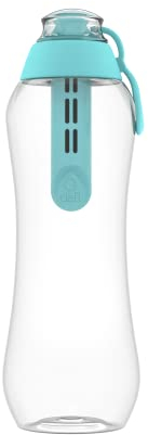 Dafi Botella Filtrante de Agua con un Filtro de Carbón Activado 0,5L, Menta - sin BPA, Elimina el sabor y el olor a cloro - para la Escuela, el Gimnasio, los Viajes - Botella Filtradora de Agua