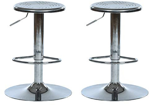 Hocker auf Rädern Edelstahlhocker, Arbeitsstuhl, Arbeitshocker, Hohlstuhl 360 ° Drehung Friseur Laborproduktion Werkstattstuhl Lift 60-80 cm (Farbe: Echte Farbex2) Die neue