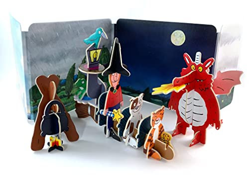 PLAYPRESS Room on the Broom Pop-out Playset - Based on the Book by Julia Donaldson and Axel Scheffler - Eco-Friendly Building Toys - Easy Storage - Construction Toys for Ages 4+