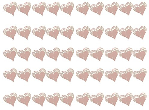 50 segnaposto in vetro a farfalla rosa, design vintage per decorazione da tavolo