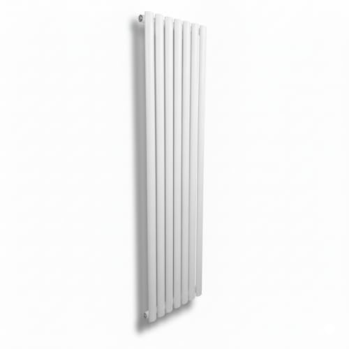 Manissa Oval Tube White Radiator 1600 x 420 Single Panel Central Heating Tall Tube Vertical Column Radiator