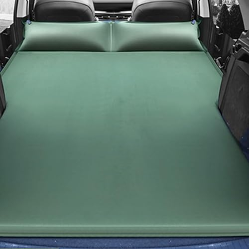 LOKORI Matratze Auto Luftbett für Audi A3 A4 A5 A6 A7 A8 S3 S4 S5 S6 S7 S8 RS4 RS5 RS6 RS7 RS8 TT,Tragbar Dickere Rücksitz Kofferraum Reisen Luftkissen Reise Campingzubehör,F-Green