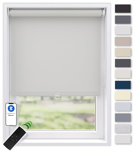 EFIXS Sonnenschutz Rollo, transparent, Breiten: 40-240, Höhe bis 275 cm, Hier 120 x 190 cm (BxH), grau, Blendschutz, Kettenzug, Springrollo, Motor