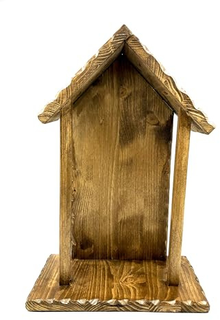 Generico Nicchia per statua Madonna, Santi, Gesù, da 30 cm. in legno di abete per esterni