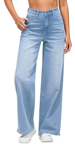 Vetinee Jeans for Women Y2K Jeans Bay Blue Size Medium Fits UK Size 12 - UK Size 14