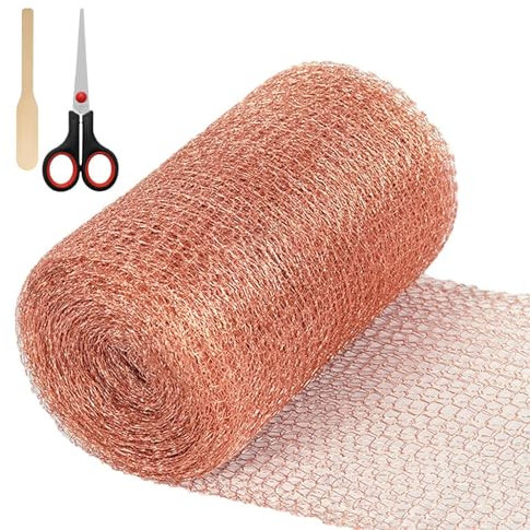 Nastro di rame contro le lumache, recinto contro le lumache, aiuole rialzate per giardino, strato doppio fet in rame, 127 mm x 10 m, trappola per lumache, anti lumache e lumache