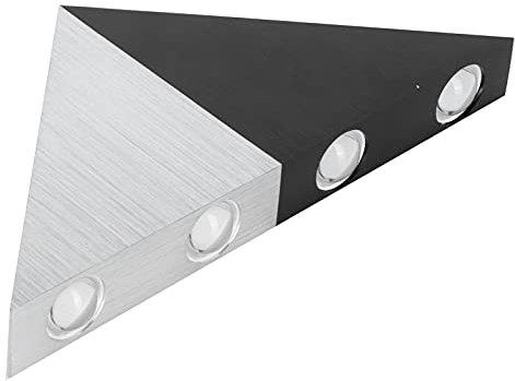 Wifehelper LED-Dreieckslampe, Wandleuchten, Aluminium-Dekoleuchte, Warmweißes Licht, Moderne Wand-Leseleuchte für Zuhause, Schlafzimmer, Bar, KTV