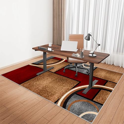 Bodenschutzmatte Bürostuhl Unterlage Unterlage Schreibtischstuhl Gaming Teppich Schutzmatte Bürostuhl rutschfeste Rollmatte Bürostuhl Stuhl Unterlegmatte für Laminat, Parkett, Hartböden 200 x 250 cm