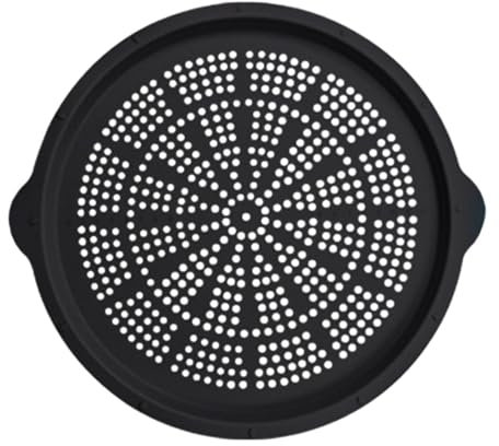 JISADER Teglia per Pizza in Silicone, teglia Rotonda per Pizza Croccante, Riutilizzabile, teglia da Forno a Riscaldamento rapido, teglia per Cupcake, Torta, Nero