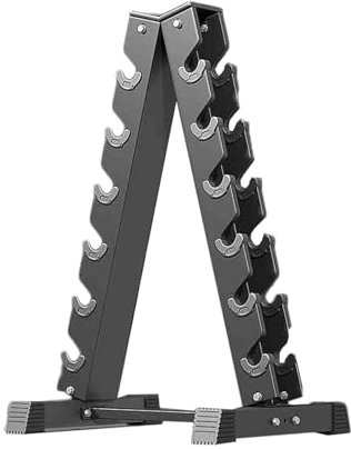 GCGC Dumbbell Rack Stand, Hochleistungs -Hantel -Lagern -Rack 3/6 -Stufe, Hantel Rack Space Saver for Home -Fitness -Krafttraining Krafttraining (nur Rack Stand)(550x420x1055mm-6 Tier)