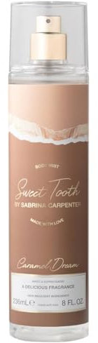 Sabrina Carpenter Sweet Tooth Women's Perfumed Body Water Various Fragrances 236 ml (Caramel Dream)