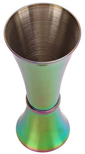 Nikou Double Jigger 304 Stainl Steel, Thicken Design, Wide Opening, Glossy Appearance, Easy Cleaning, Alcohol Measuring Tool, Colorful, Bar Measuring Jigger