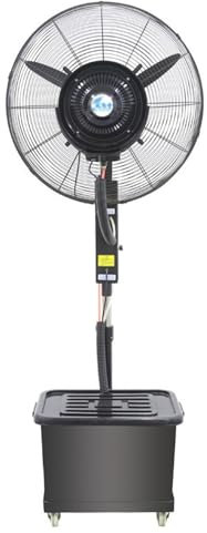 MZQMK Heavy Duty High Velocity Pedestal Fan,Industrial Standing Fan With Adjustable Height And Tilt,Metal Fan For Industrial, Commercial, Residential, Greenhouse(B)
