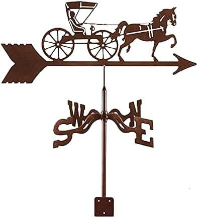 Banderuole Decorative da Giardino in Ferro battuto con Ornamento di Gallo cedrone Banderuola in Acciaio Inossidabile per Decorazione da Giardino pensile per Esterni Indicatori di direzione del