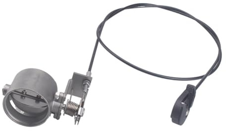 Knoruley Parti del Silenziatore del Tubo di Scarico della Valvola di Scarico del Tubo di Scarico Modificato da 2 Pollici/50 mm per Moto Universale