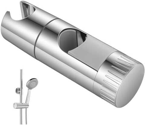 URAQT Universale Supporto Soffione Doccia, Supporto Doccia Regolabile a 360°, Rimovibile Supportos per Doccias Adatto per Asta Doccia da Diametro 18-27 mm, Universale Doccias Supportos Accessori Bagno