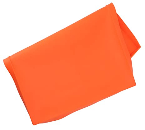Keenso Grillmatte, Robuste Grillmatte aus Silikon, um die Grillplatte Sauber und Einsatzbereit zu Halten (22 Zoll Orange)