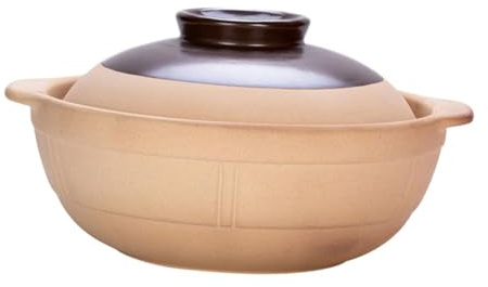 DIYEAH Cazuela de Cerámica para Sopa Alta Temperatura Olla para Estofados Domésticos para Cocina Vitrocerámica y Peroles de Cocina