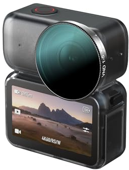 SMALLRIG VND 1-5-Stufen-Filter für DJI Osmo Nano, Variabler ND2-ND32-Filter, Einstellbarer ND-Filter, mehrfachvergütetes HD-Optikglas, Komplettpaket mit Reinigungstuch und Aufbewahrungsetui – 5788