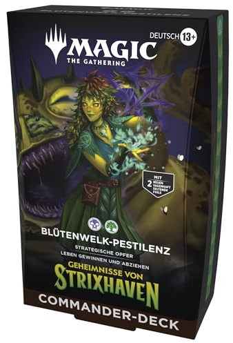 Magic: The Gathering Geheimnisse von Strixhaven Commander-Deck – Blütenwelk-Pestilenz (Deutsche Version)