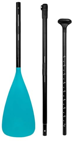 Pagaia da Paddle in Lega di Alluminio – Tavola da Surf Gonfiabile per Kayak Remo 3 sezioni Regolabile 165-210 cm | Lama in Nylon Staccabile Leggera Stand Up Paddling Sport Acquatici