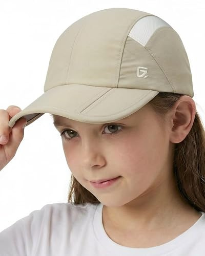 GADIEMKENSD Gorra para niños, Gorra de béisbol Plegable para niños pequeños, protección Solar UPF50+, Ligera y Transpirable, Adecuada para niños o niñas de 2 a 9 años