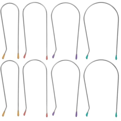 VICASKY Pinces à Boucles Métalliques U pour Bigoudis Chauffants Kit 32 Pièces 8 X 2,54 Cm 8 X 3,2 Cm Clips de Rechange Résistants pour Coiffage Électrique à Domicile Femme