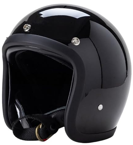 Caschi Jet E Demi-Jet Vintage Aperto Casco Da Moto 3/4 Casco Mezzo Sicurezza Per Donna E Uomo Approvato DOTECE Caschi Cromwell Da Motociclista Elmetto Scodella Scooter Retrò D,XXXXL:67-68CM