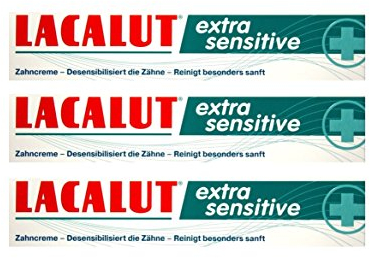 3x LACALUT extra sensitive Zahnpasta 75ml Zahncreme, PZN: 10991693, Made in Germany NEU