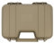 OpTacs Pistolen-Koffer Medium Tan – Robuster Kurzwaffenkoffer mit Schaumstoffeinlage, abschließbar über Ösen, ideal für Pistole & Magazine, 29×19×6 cm Innenmaß