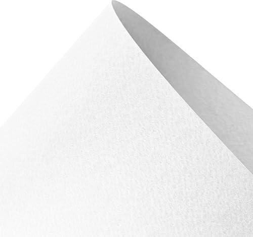 Netuno 10x Künstlerkarton Weiß DIN A4 21x29,7 cm einseitig strukturiert | 220g Prisma Bianco · feiner weißer Strukturkarton für Kartengestaltung, Dekoration, Basteln & Karten