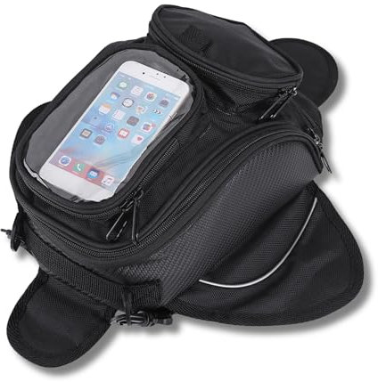 Universal Waterproof Magnetic Motorcycle Tank Bag, Strong Fuel Storage Accessory for Riding