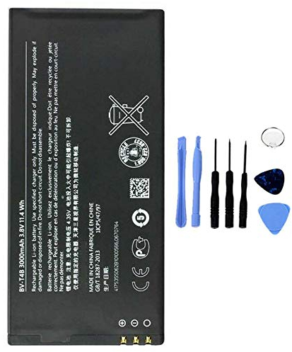 Akku kompatibel mit Microsoft Nokia Lumia 640 XL 640 XL BV-T4B hohe Kapazität 3000 mAh mit Montageset im Lieferumfang enthalten