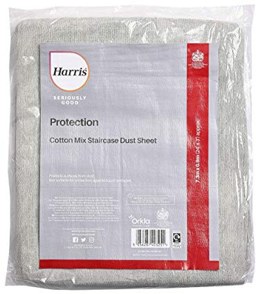 Harris 102064201 Protection Seriously Good Cotton Rich Staircase Dust Sheet 24' x 3', 1 x