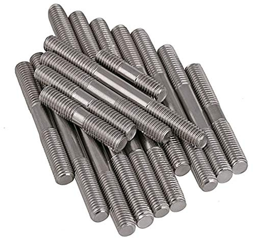 Dreneco M12×170mm Doppio Prigioniero Viti Bulloni Filettati Barre/Vite Prigioniera in Acciaio Inox/Asta Vite, 1 pcs