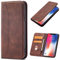 OKZone Compatible with Oppo Reno 4 5G Case, Magnetic Leather Mobile Phone Case for Oppo Reno 4 5G, Premium Leather Flip Foldable Card Slots Shockproof Stand Function (Brown)