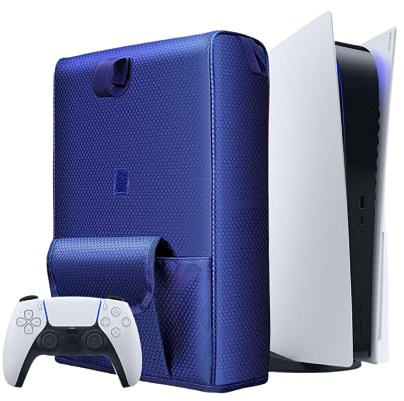 Funda Protectora Funda Antipolvo Caparazón de Piel para PS5 Consola de Juegos Impermeable Anti-Polvo Anti-Rayaduras Lavable Cara de Recambio para PlayStation 5