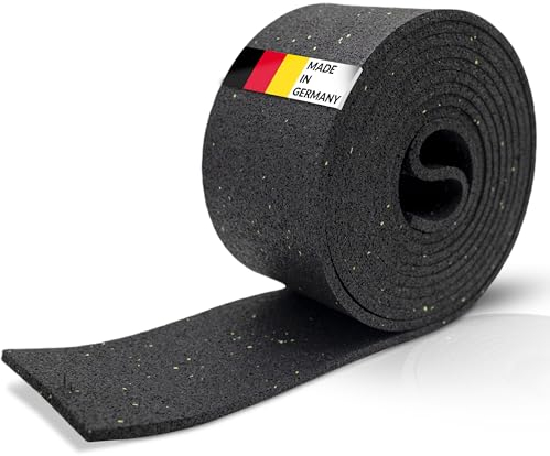 PIKKI® Wiederverwendbare Antirutschmatte zur Ladungssicherung Länge 5m Breite 12,5 cm Höhe 8mm, formstabile zugfeste Gummistreifen, Gummimatte