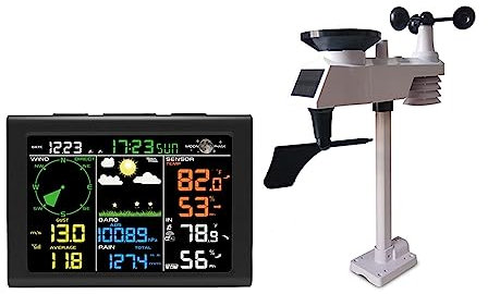 Stazione meteorologica con pluviometro Stazione meteorologica con wifi wireless calibro a pioggia Umidità Umidità Professionale Previsioni del tempo Esterno del tempo Senza fili per interni ed esterni