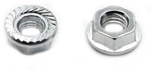 2-50 Stück M3 M4 M5 M6 M8 M10 M12 M14 M16 Verzinkter Kohlenstoffstahl Sechskantflanschmutter Zackenschlupf Kontermutter DIN6923(M16 2pcs)